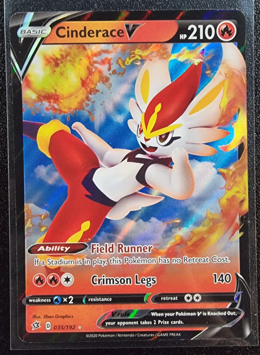 Cinderace V - Pokemon Rebel Clash Holo Foil Ultra Rare #035/192 – The ...