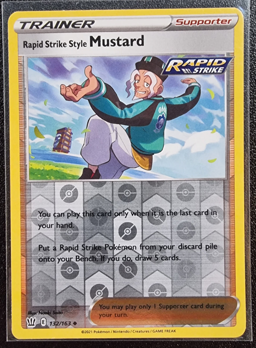 Rapid Strike Style Mustard Pokemon Battle Styles Reverse Holo Foil U The Traders Australia 8528