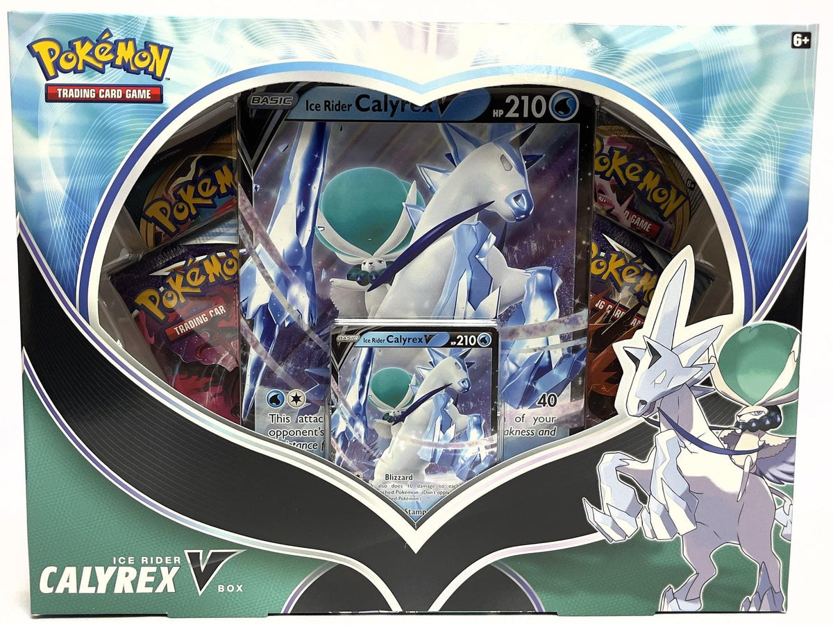 Pokemon TCG: Ice Rider Calyrex V Box : : Brinquedos e