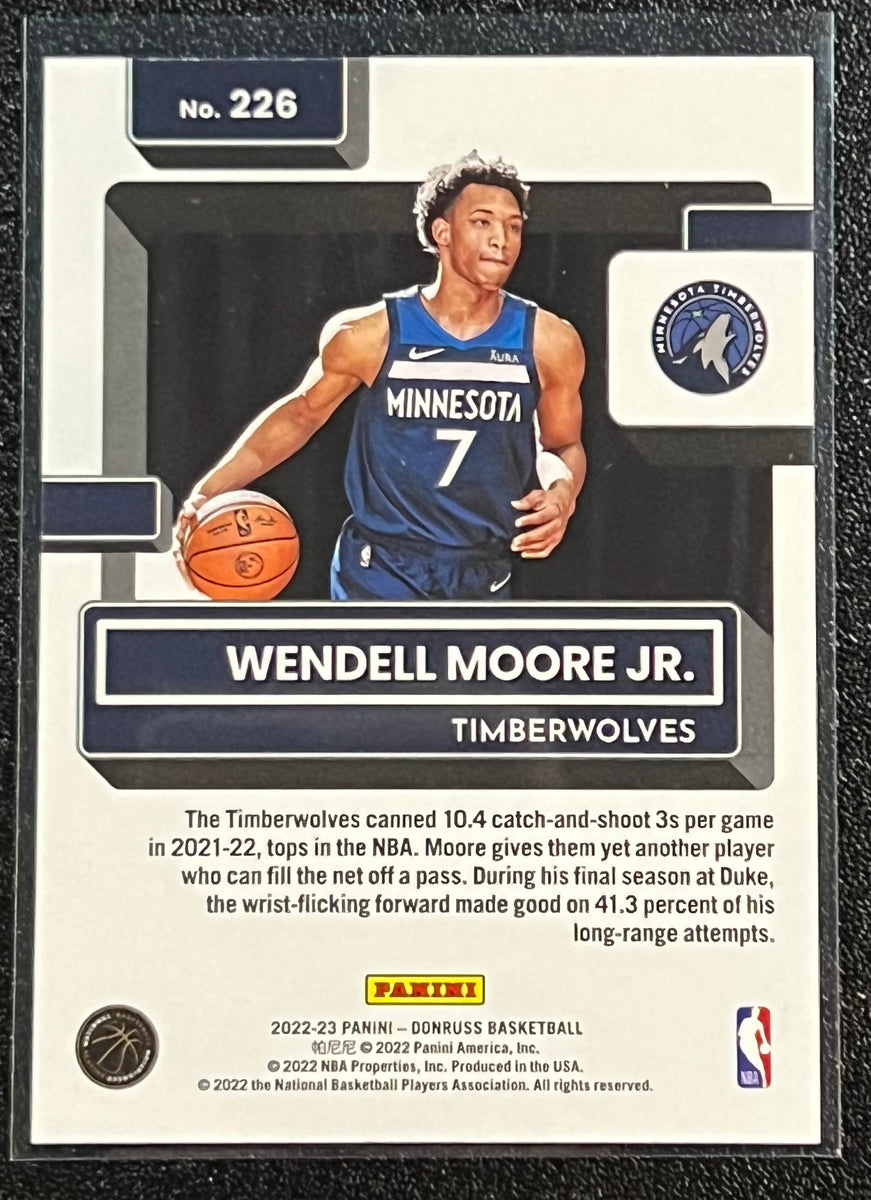 Wendell Moore Jr Rc 2022 23 Panini Donruss Basketball Rated Rookie G