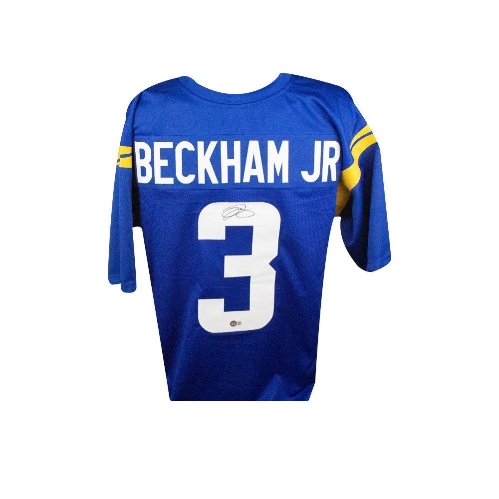 Odell Beckham Jr Autographed Rams Football Jersey w/ COA – The Traders  Australia