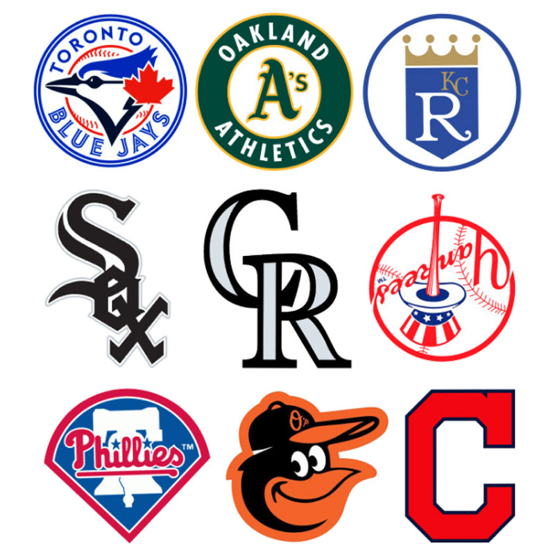 Set of all 30 mlb teams editorial stock photo. Illustration of flat -  215680368