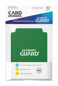 Ultimate Guard Trading Card Dividers Standard Size (10ct) - Green