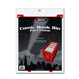 BCW Comic Book Bin Partition (3ct) - Red