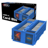 BCW Collectible Card Bin Plastic Storage Box (1,600 ct) - Blue