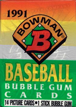 1991 Bowman MLB Baseball cards - Retail Wax Pack