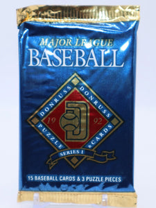 1992 Donruss Series 1 MLB Baseball - Retail Pack