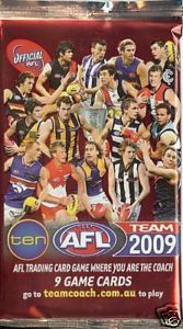 2009 TeamCoach AFL footy cards - Retail Pack