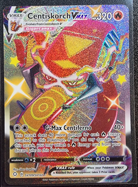 Centiskorch VMAX - Pokemon Shining Fates Shiny Vault Holo Ultra Rare #SV109/SV122