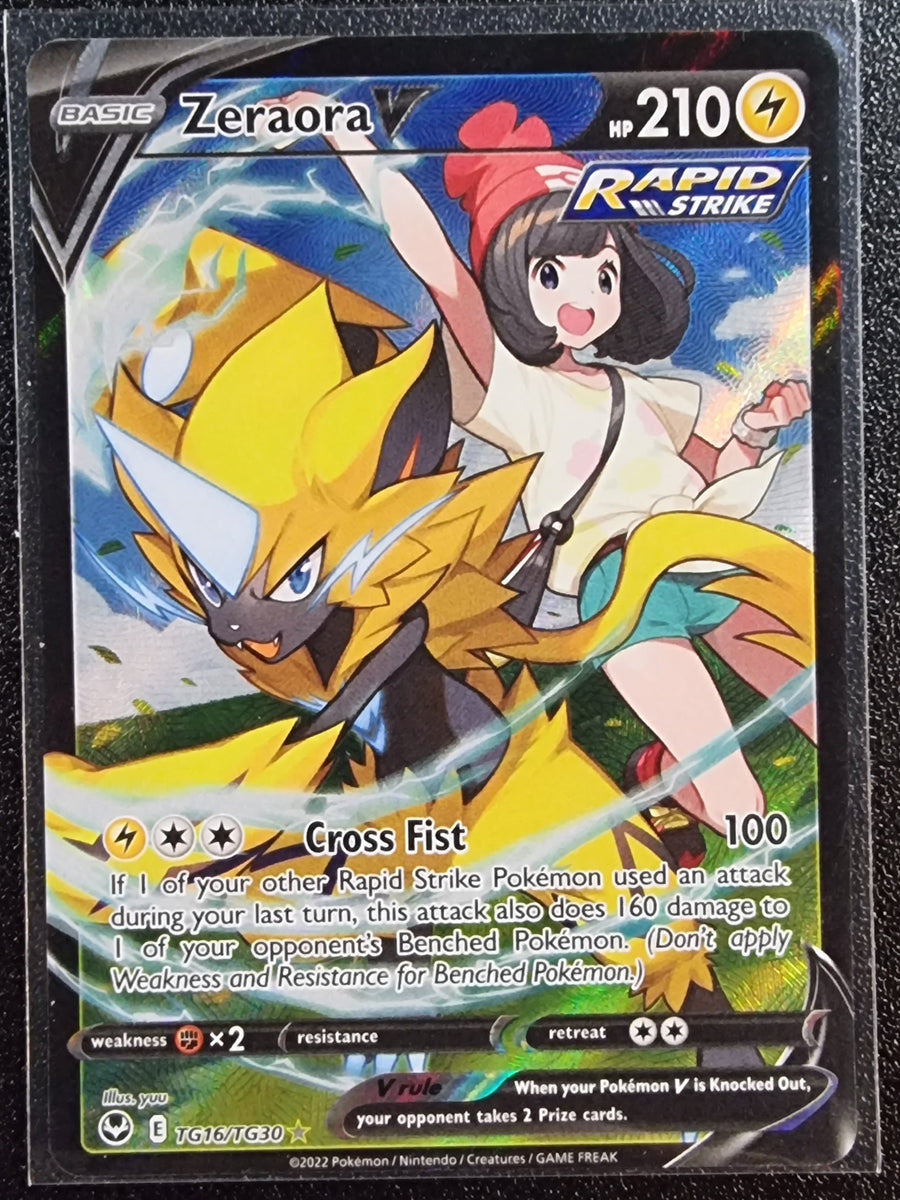 Zeraora V - Pokemon Silver Tempest Trainer Gallery FULL ART Ultra Rare ...