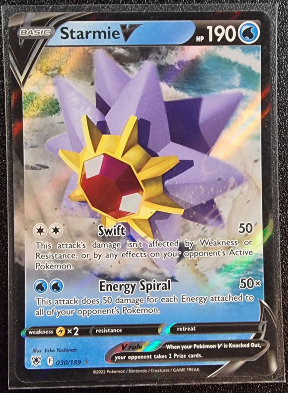 Starmie V - Pokemon Astral Radiance Holo Foil Ultra Rare #030/189