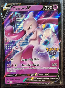 Pokemon - Mewtwo V -SWSH229 - Full Art - Black Star Promo - Pokemon Go