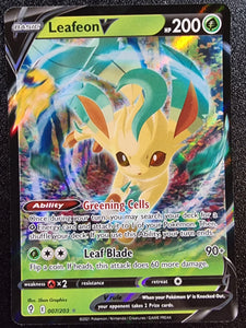 Leafeon V - Pokemon Evolving Skies Holo Foil Ultra Rare #007/203