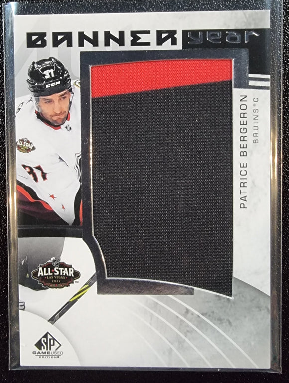 Patrice Bergeron - 2022-23 Upper Deck SP Game Used Banner Year All Star Patch #BYAS-PB