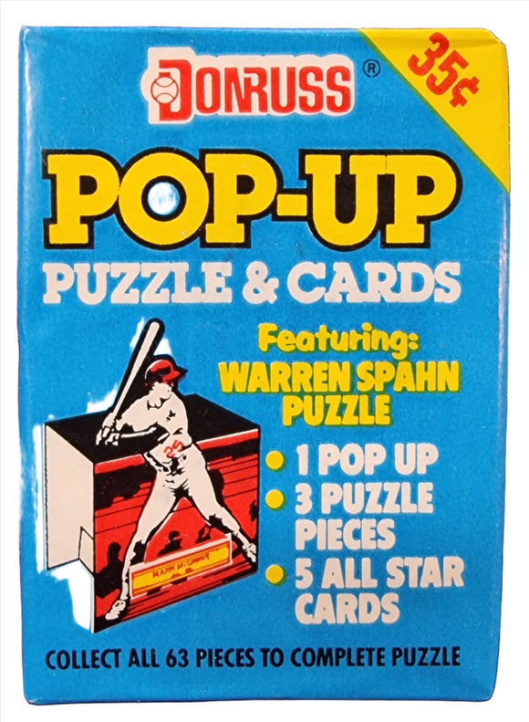 1989 Donruss All-Star Pop-Up and Puzzle MLB Baseball cards - Retail Wax Pack