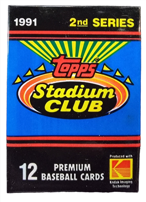 1991 Topps Stadium Club Series 2 MLB Baseball - Retail Wax Pack