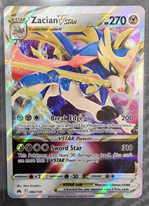 Zacian VSTAR - Pokemon Crown Zenith Holo Foil Ultra Rare #096/159