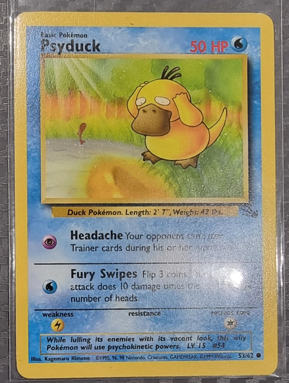 Psyduck - Pokemon Fossil Set Unlimited Common #53/62