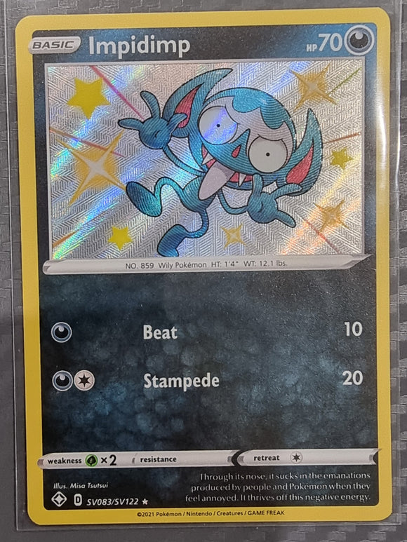 Impidimp - Pokemon Shining Fates Shiny Vault Holo Rare #SV083/SV122 (Copy)