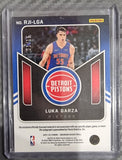 Luka Garza RC #/15 - 2021-22 Panini Obsidian Rookie Jersey Ink ELECTRIC ETCH GREEN