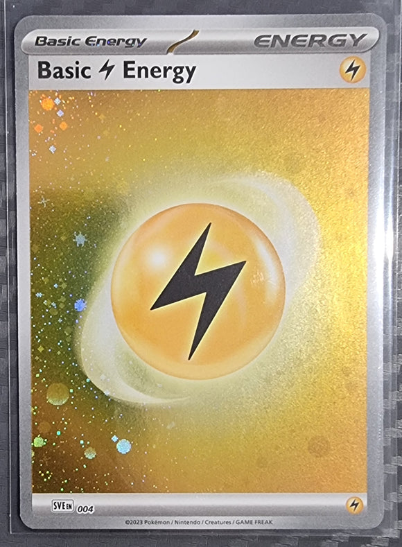 Basic Lightning Energy - Pokemon 151 English Galaxy Holo Foil Rare #SVE 004