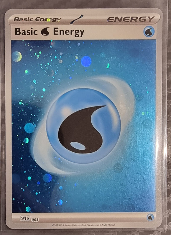 Basic Water Energy - Pokemon 151 English Galaxy Holo Foil Rare #SVE 003