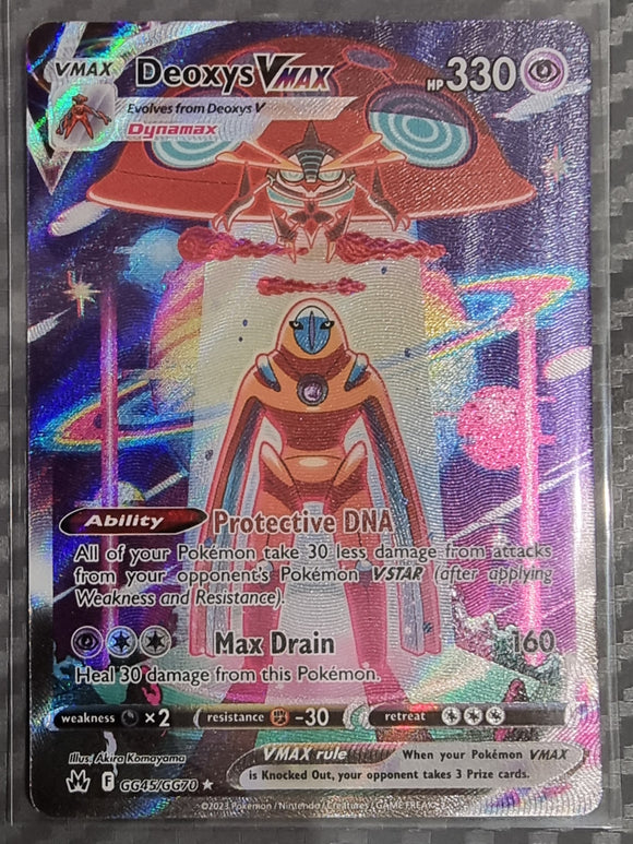 Deoxys VMAX - Pokemon Crown Zenith Galarian Gallery ALT ART Ultra Rare #GG45/GG70