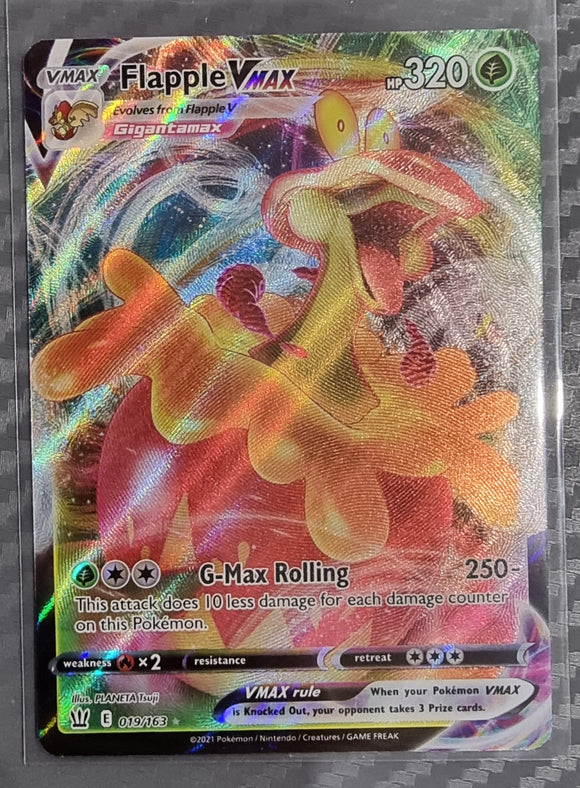 Flapple VMAX - Pokemon Battle Styles Holo Foil Ultra Rare #019/163