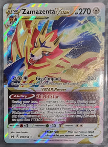 Zamazenta VSTAR - Pokemon Crown Zenith Holo Foil Ultra Rare #099/159