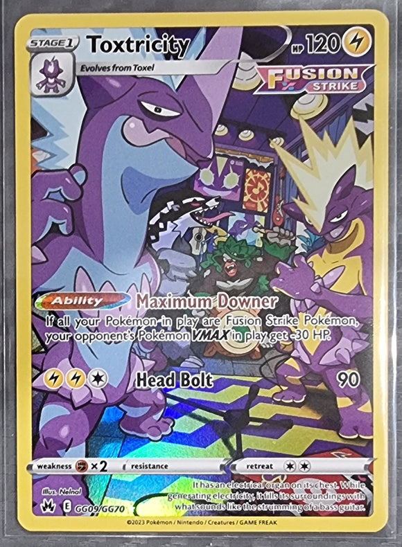 Toxtricity - Pokemon Crown Zenith Galarian Gallery Holo Rare #GG09/GG70