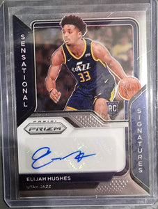 Elijah Hughes RC - 2020-21 Panini Prizm NBA Sensational Signatures Auto #SS-EHS