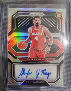 Skylar Mays RC - 2020-21 Panini Prizm NBA Rookie Penmanship SILVER PRIZM #RP-SMY