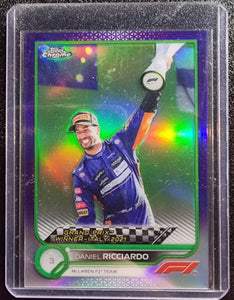 Daniel Ricciardo - 2021 Topps Chrome F1 Grand Prix Winner PURPLE REFRACTOR #164