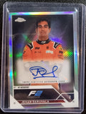 Jehan Daruvala - 2023 Topps Chrome Formula 1 (F2) Silver Refractor Autograph #CAC-JDI