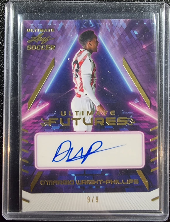 D'Margio Wright-Phillips #/9 - 2022 Leaf Ultimate Soccer Ultimate Futures Auto #F-DWP