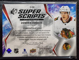 Dominik Kubalik - 2020-21 Upper Deck SPX Hockey Super Scripts Autograph #S-DK