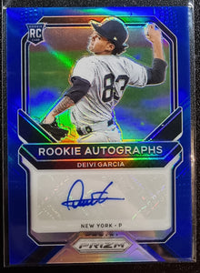 Deivi Garcia #/149 RC - 2021 Panini Prizm MLB Baseball Rookie Autographs BLUE #RA-DG