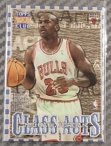 Michael Jordan - 1996-97 Topps Stadium Club Class Acts Insert #CA1 (Stackhouse)