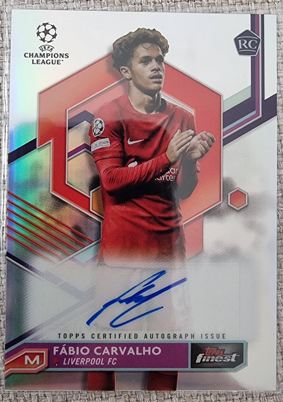 Fabia Carvalho RC - 2022-23 Topps Finest UEFA UCL Soccer Autograph #A-FC