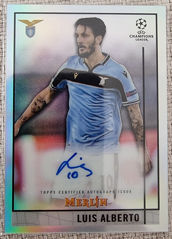 Luis Alberto - 2020-21 Topps Merlin Chrome UCL Autograph REFRACTOR #RCA-LA