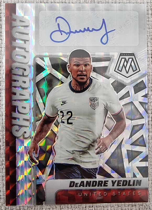 DeAndre Yedlin - 2020-21 Panini Mosaic FIFA Road to World Cup Autographs #A-DAY