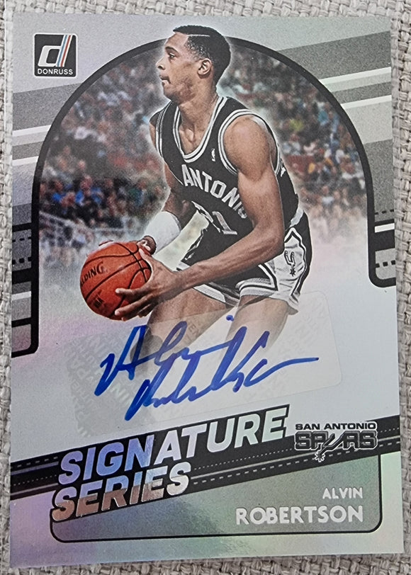 Alvin Robertson - 2020-21 Panini Donruss NBA Basketball Signature Series Auto #SG-ARB