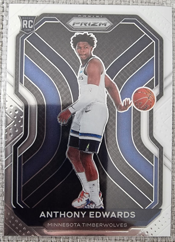 Anthony Edwards RC - 2020-21 Panini Prizm NBA Basketball base #258