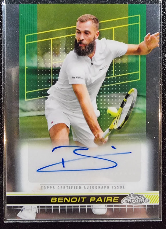 Benoit Paire - 2024 Topps Chrome Tennis Autograph base #TCA-BPE