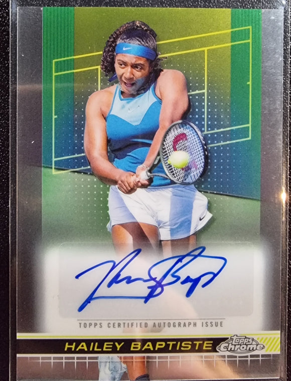 Hailey Baptiste - 2024 Topps Chrome Tennis Autograph base #TCA-HBE