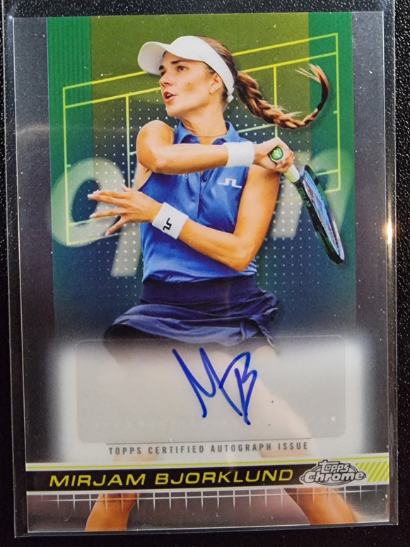 Mirjam Bjorklund - 2024 Topps Chrome Tennis Autograph base #TCA-MBD