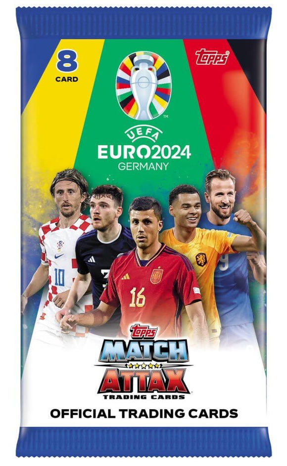 2023-24 Topps Match Attax UEFA EURO2024 Soccer Trading Cards - Booster Pack
