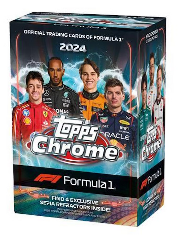 2024 Topps Chrome Formula One (F1) Racing Trading Cards - Blaster Box