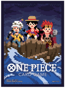 One Piece TCG Official Deck Sleeves Series 6 - The Three Captains Pixel Art