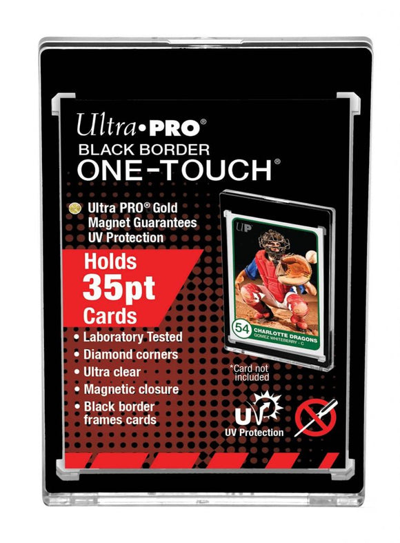 Ultra Pro ONE-TOUCH Magnetic Card Holder BLACK BORDER 35pt